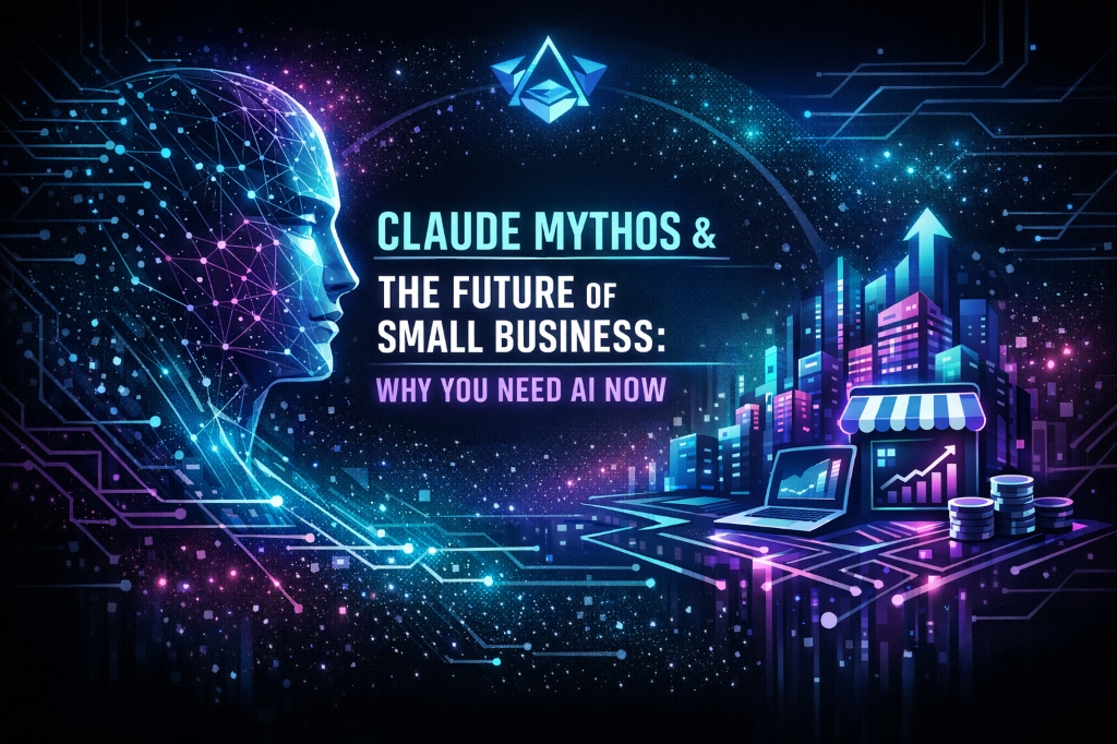 Claude Mythos Future of Small Business Vector Art